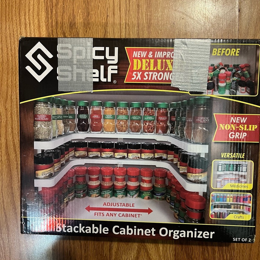 Spice rack.